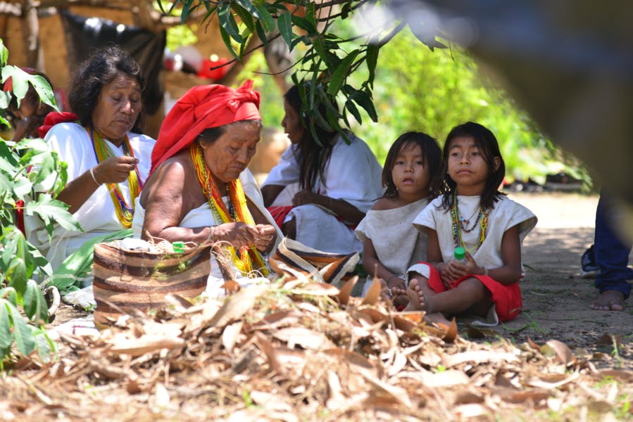 Comunidad wiwa, uno de los pueblos indígenas que integran Sierra Nevada de Santa Marta 
