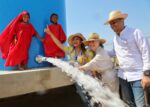 Gratitud con la ministra del Agua Catalina Velasco : Gobernador en la entrega del Centro de Abaste...