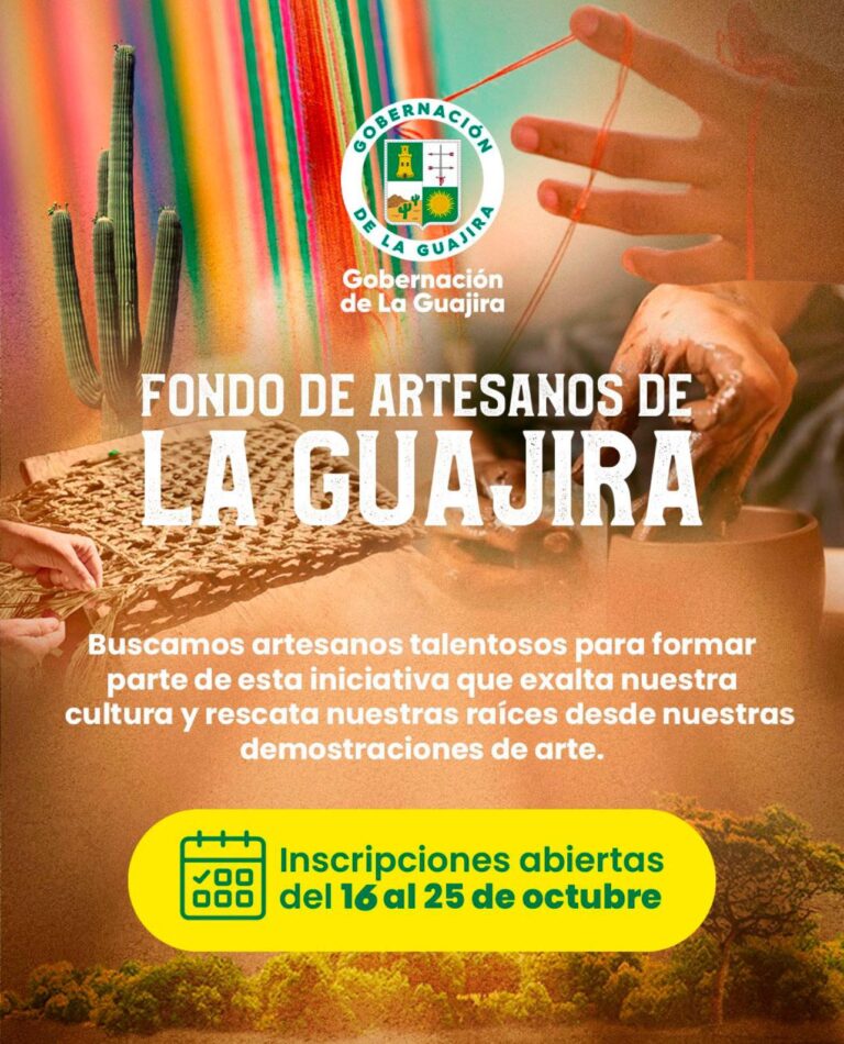 Gobernación de La Guajira lanza convocatoria para crear el Fondo de Artesanos