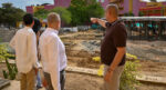 El rector Carlos Arturo Roble Julio, frente al avance de las obras de infraestructura de la institución.