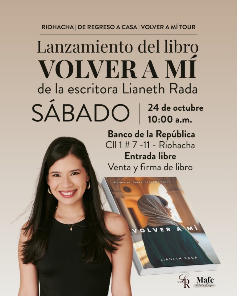 Lianeth Rada presenta su primera novela en Riohacha, la ciudad donde todo empezó